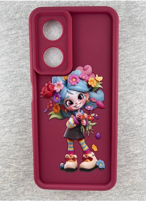 Back Cover Compatible With Phone Oppo A58 - Multi Color 428