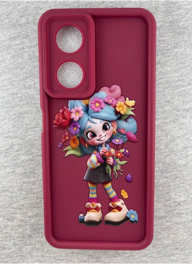 Generic - Back Cover Compatible With Phone Oppo A58 - Multi Color 428 - Image 1