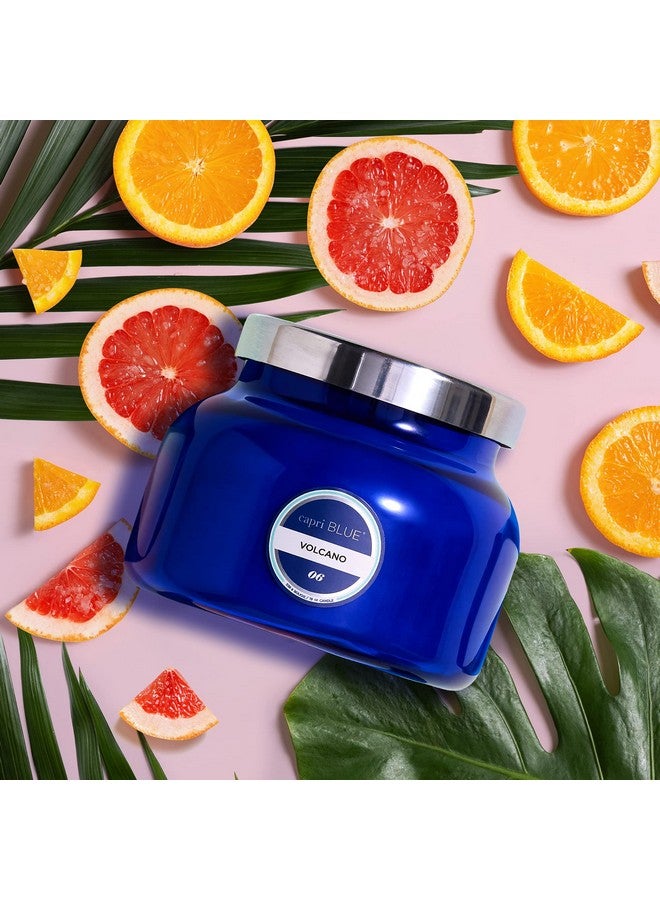 Capri Blue Volcano Scented Candles - Luxury Glass Jar Candles for Home Scented with Tropical Fruit & Sugared Citrus - Soy Wax Blend - Capri Blue Volcano - Blue Color (19 oz) - Image 4