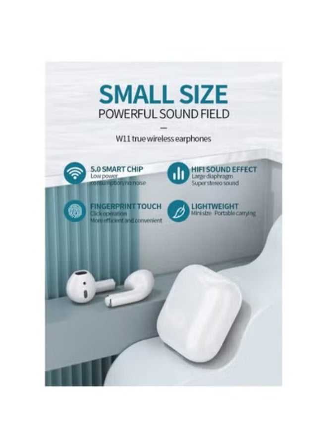 Celebrat - Celebrat TWS-W11 Wireless Earbuds – Clear Sound, Comfortable Fit, Touch Control - Image 1