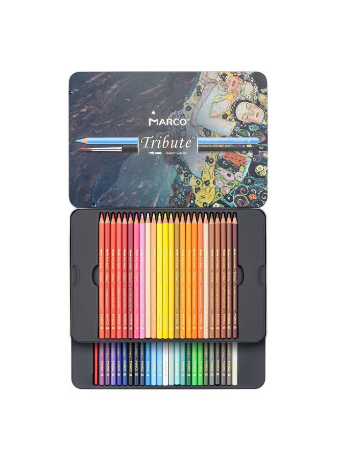 Marco 48-color Water-soluble Colored Pencils Professional Art Drawing Set For Art Exams, Tribute To Masters, Metal Box Set, Back-to Gift For Students, Couples, Art Supplies For Sketching - Image 5