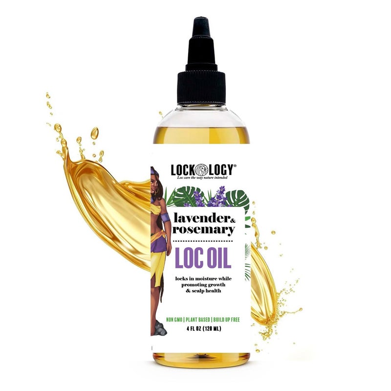 Loc Oil with Lavender  Rosemary for Dreadlock Growth  Black Owned Dreadlock Hair Products