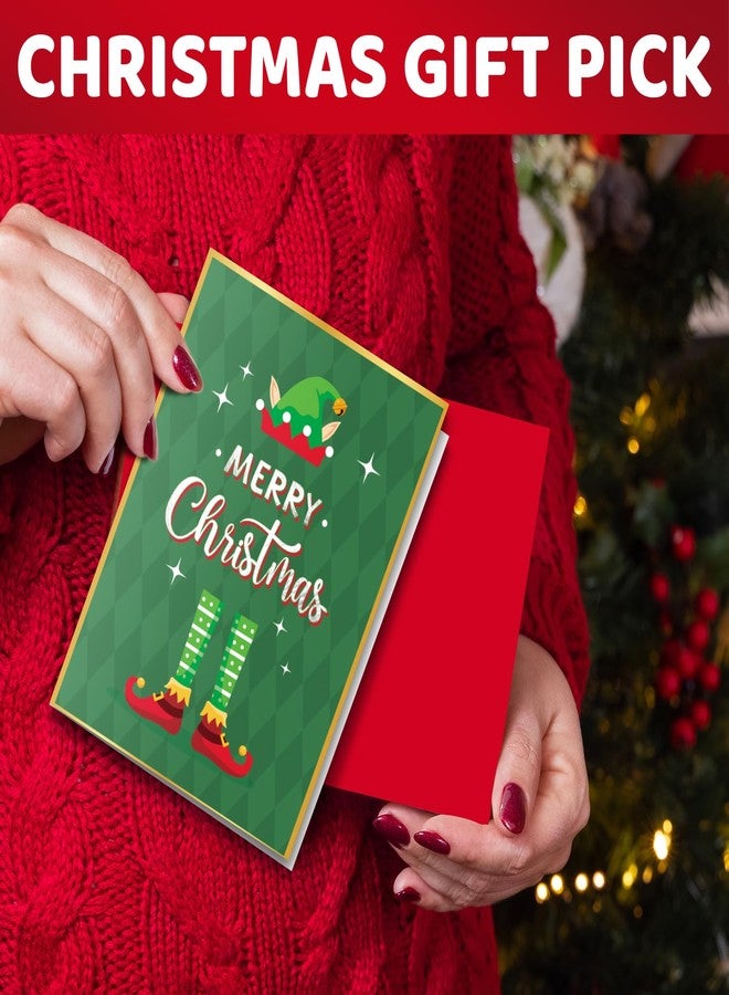 Happy Pop HAPPYPOP Christmas Elf Gifts Stocking Socks - Little Elf Socks for Women Men, Xmas Stocking Stuffers for Adults with Greeting Card - Image 4