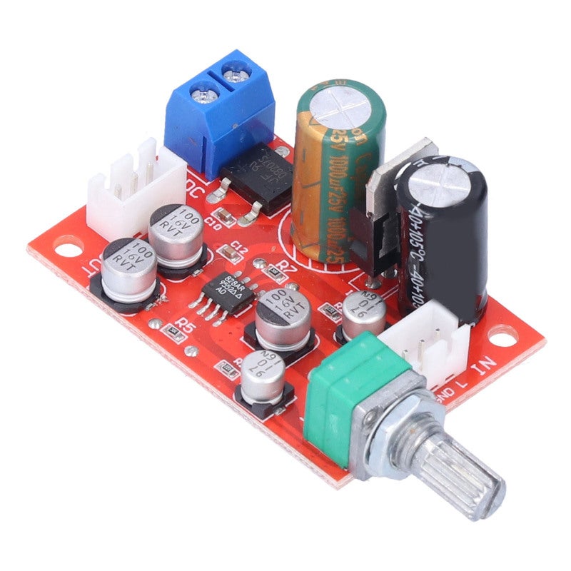 Preamplifier Board AD828 Single Power Supply SMD Technology - Volume Potentiometer DC 7V-24V AC 6V-16V PCB for Audio Amplifier - Image 2