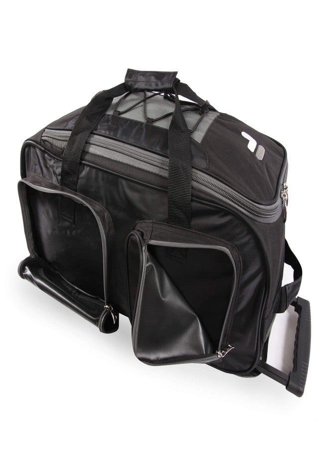 Fila 22" Lightweight Carry On Rolling Duffel Bag, Black, One Size - Image 5