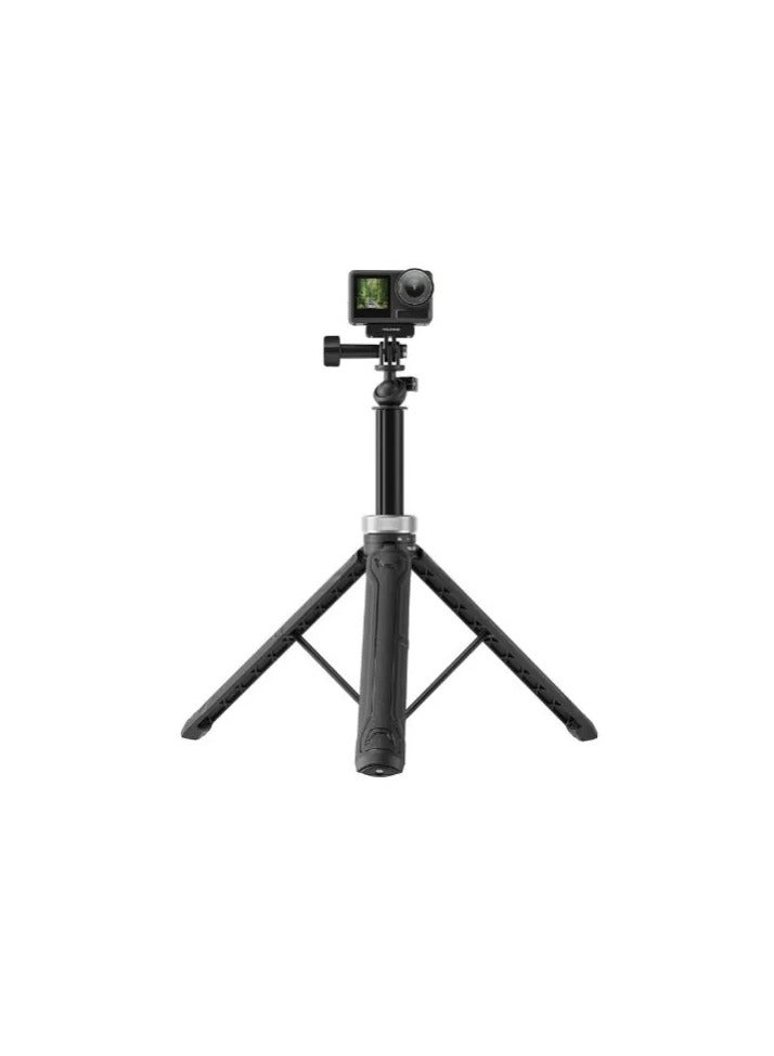 Telesin S1-TSS-01 Universal Tripod Selfie Stick for Action Cameras – Foldable, Lightweight, Anti-Slip Grip, Vlogging Ready