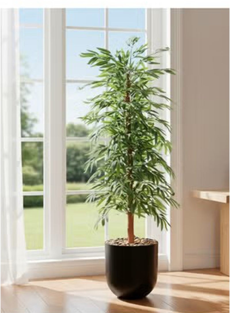 Tala Bamboo artificial decorative tree with a height of 155 cm - a modern green touch for your home and office decor - Image 4