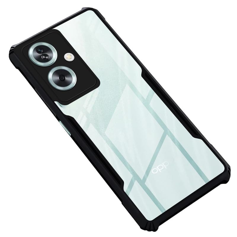 SHINESTAR Oppo A79 5G Back Cover Case | Ultra Thin 360 Degree Protection Crystal Clear Tranparent Bumper Back Cover Case for Oppo A79 5G - Black - Image 1
