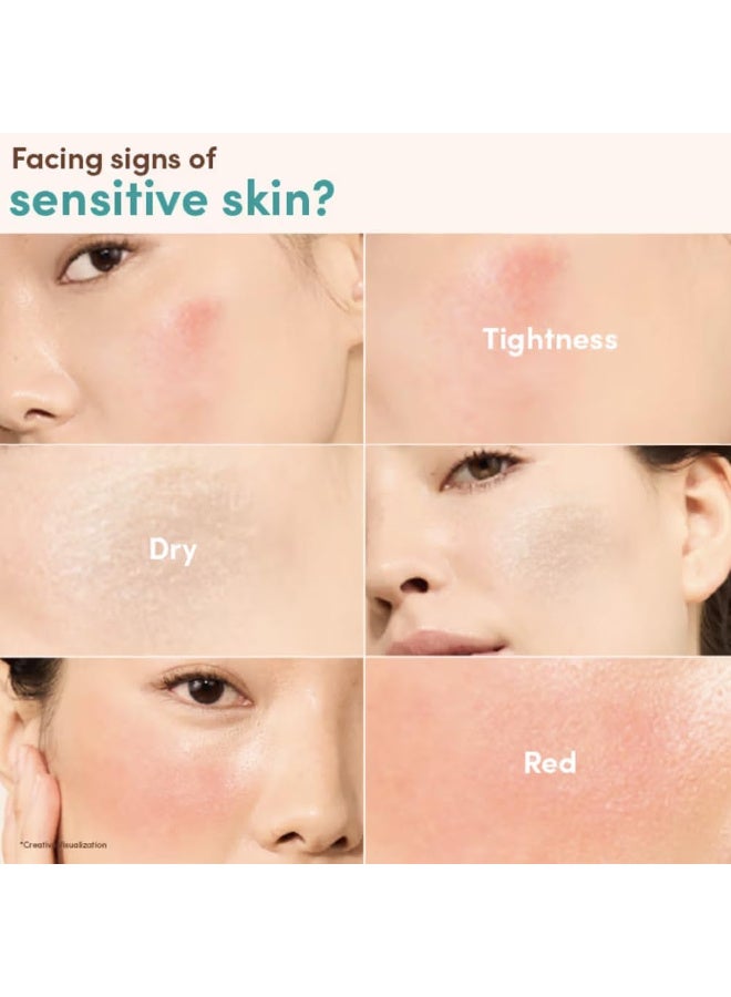 مرطب للوجه كالم + ريستور بجل الشوفان يرطب لمدة 24 ساعة للبشرة الحساسة وغني ببريبايوتك الشوفان والطرخشقون المهدئ وخالٍ من العطور من افينو، 50 ملليلتر - Image 5