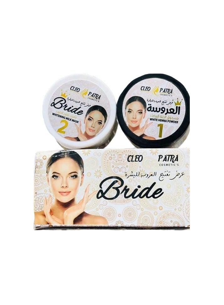 CLEOPATRA Cleopatra's White Henna and Milk Lightening Mask Bridal Set - Complete lightening and unparalleled radiance! - Image 1