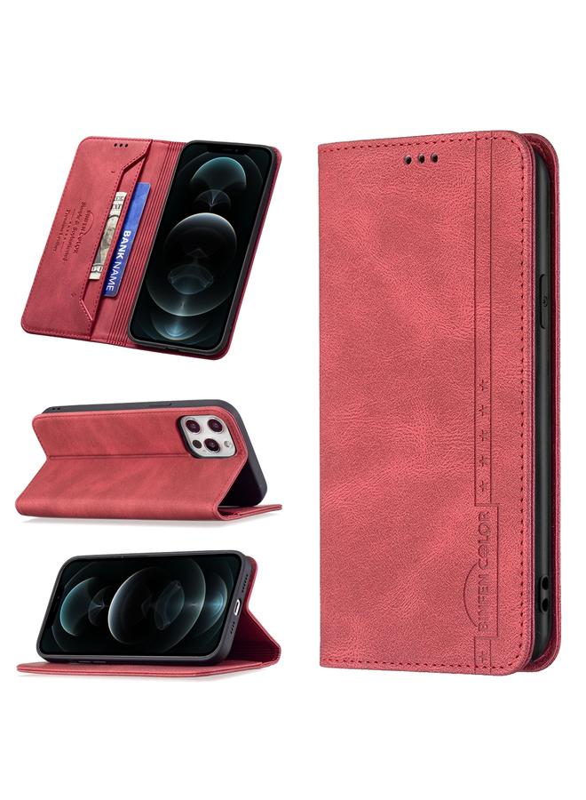 Zaboon Case For iPhone 12 Pro Max Magnetic RFID Blocking Anti-Theft Leather Case with Holder & Card Slots & Wallet - Image 1