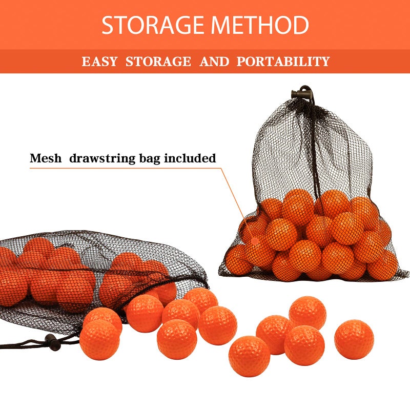 Bac-kitchen 40 Pack Foam Golf Practice Balls - Realistic Feel and Limited Flight Training Balls for Indoor or Outdoor - Image 4