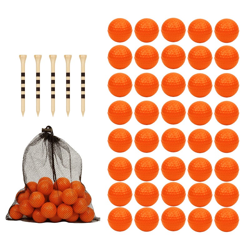 Bac-kitchen 40 Pack Foam Golf Practice Balls - Realistic Feel and Limited Flight Training Balls for Indoor or Outdoor - Image 1