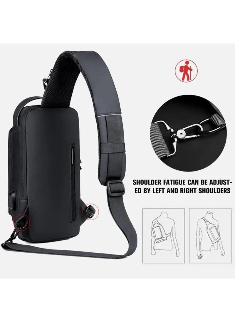 Y&D - Anti Theft USB Charging Crossbody Strap Bag - Image 1