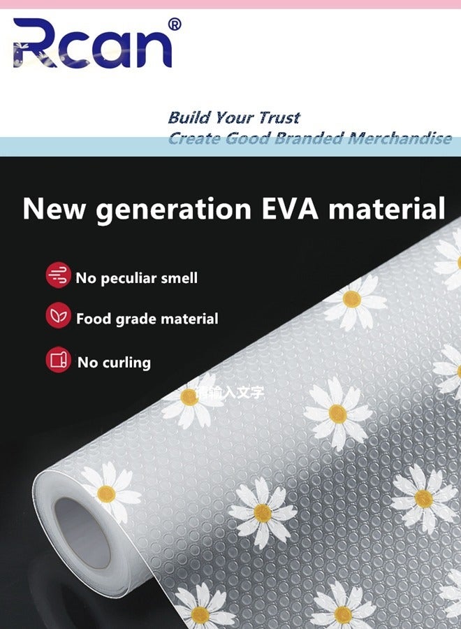 Rcan Shelf Liner Non-Slip Drawer Cabinet Liner Washable Oil-Proof Non-Adhesive Easy to Cut Placemats Durable Stain-Proof Shelf for Kitchen Cabinet Shelves Refrigerator Storage Desks 45x500CM - Image 5