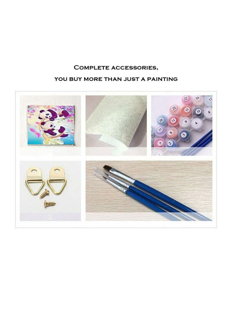 Daigiit LifeFull DIY Digital Painting Adult and Kids, Panda, Beginner and Expert Painting Digital Canvas Combo Box 40x50cm - Image 2