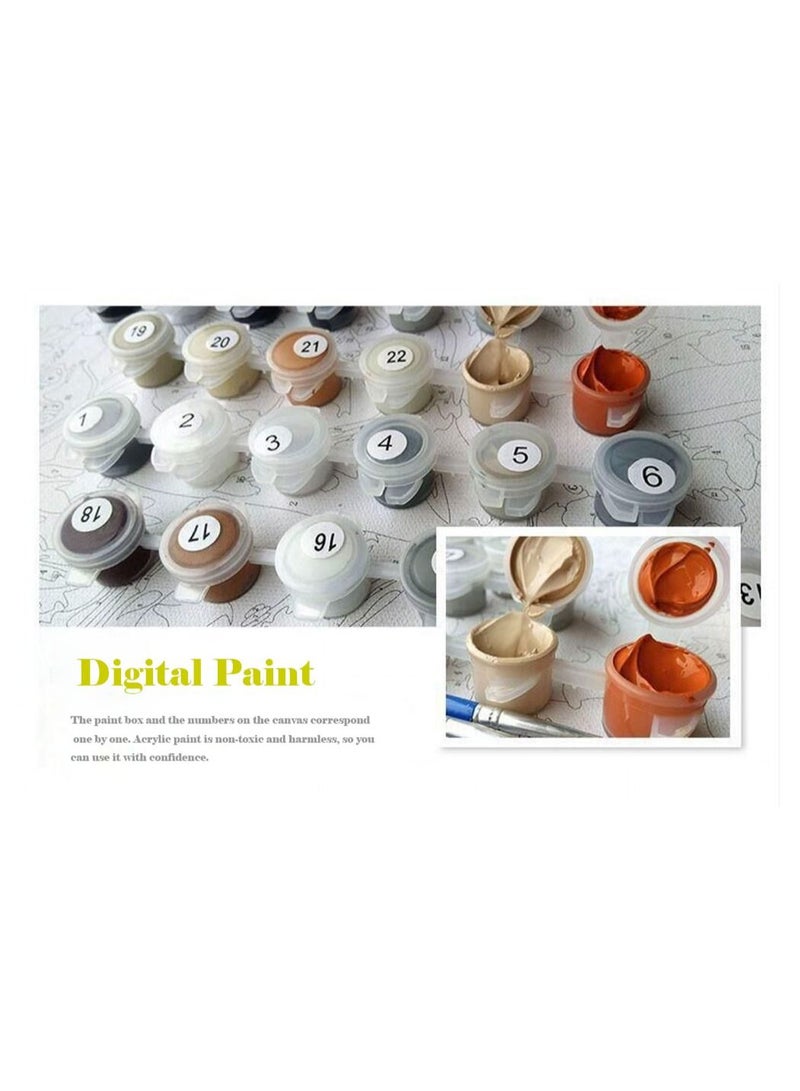 Daigiit LifeFull DIY Digital Painting Adult and Kids, Panda, Beginner and Expert Painting Digital Canvas Combo Box 40x50cm - Image 3