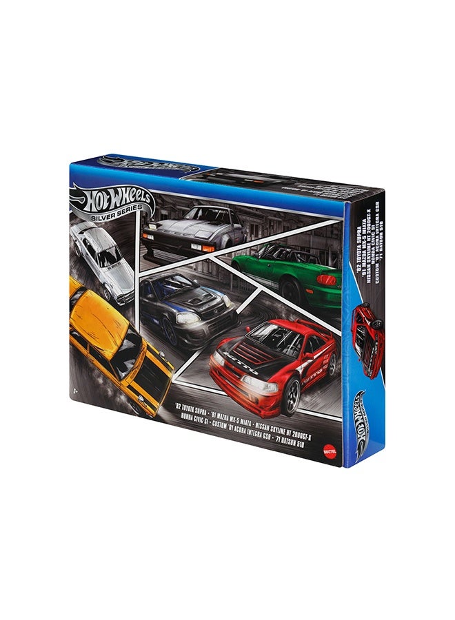 Hot Wheels سيارات لعبة مصنوعة من الصب بقيمة 1:64، مجموعة من 6 مركبات يابانية (قد تختلف الأنماط) - Image 2