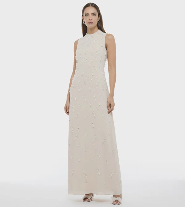 بي سي بي جي BCBG Pearl Embhlishment Dress