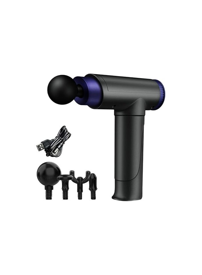 مسدس تدليك لتخفيف الألم: 4 رؤوس، 4 سرعات - Image 1