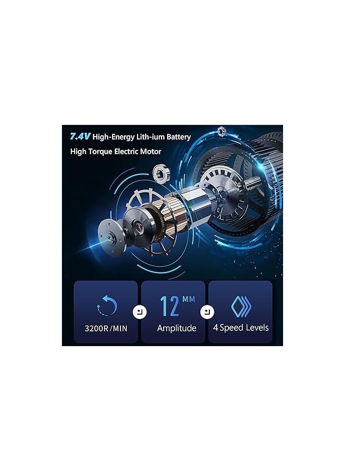 مسدس تدليك لتخفيف الألم: 4 رؤوس، 4 سرعات - Image 2