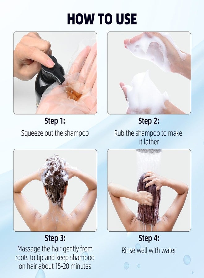 Ivnil Brown Hair Dye Shampoo Gray Hair Coverage Champu Con Tinte Para Canas Hair Color Herbal 3 in 1 Men and Women,Instant Coloring in Minutes (Brown color) - Image 3