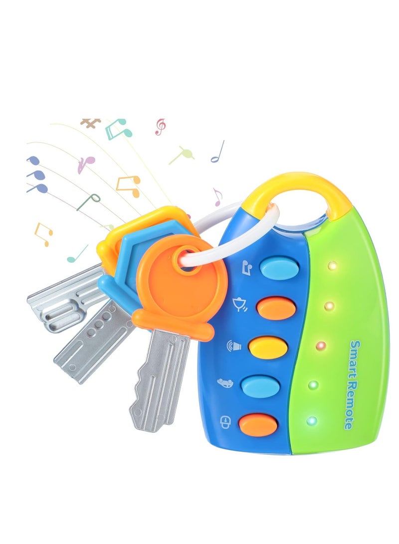 Bukela Musical Smart Remote Key Toy, Car Keys Toy with Sound and Lights for Toddlers Toy Key Fun and Educational Toy - Image 1