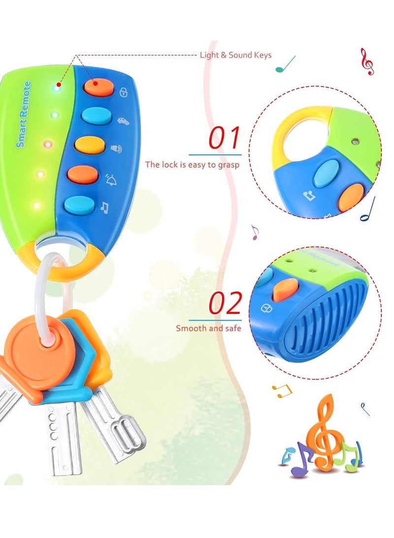 Bukela Musical Smart Remote Key Toy, Car Keys Toy with Sound and Lights for Toddlers Toy Key Fun and Educational Toy - Image 5