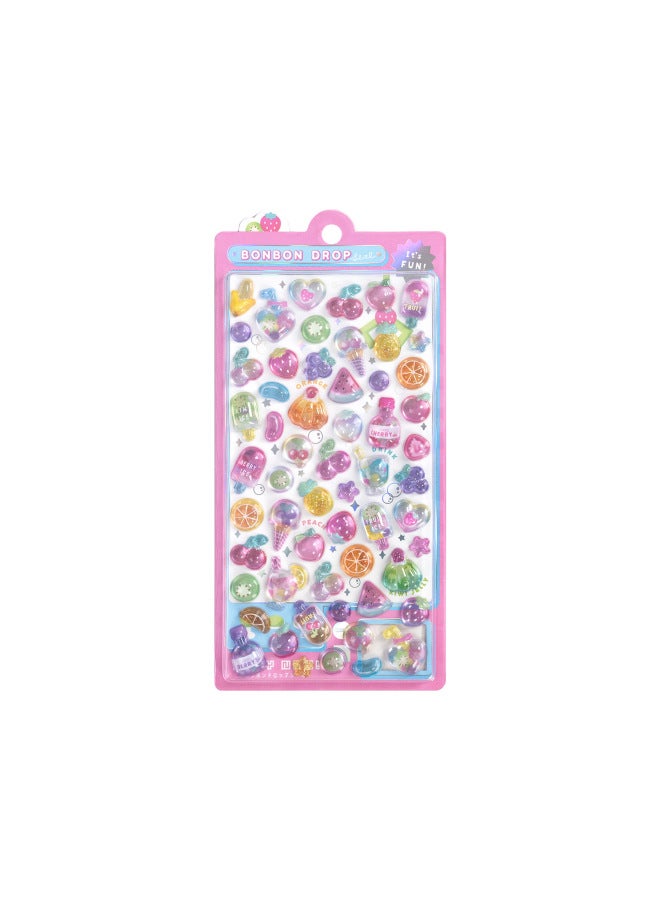 Flash Hot Shimmer Stickers 3d Relief Stickers Solid Children's Cartoon Animal Crystal Phone Case Decorations - Image 1