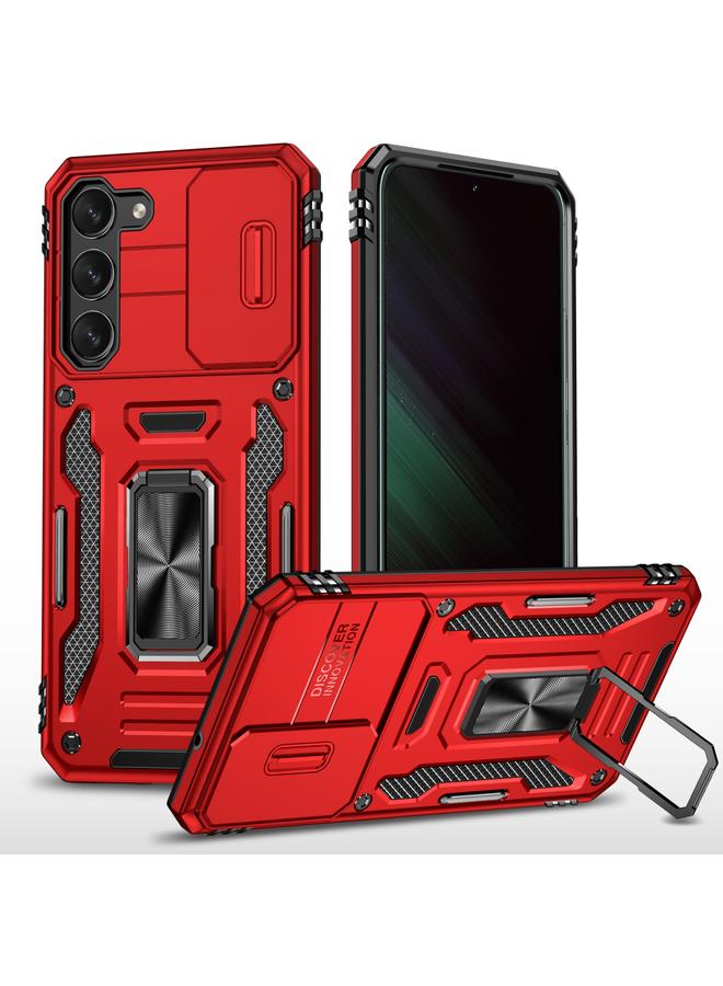 S-TOP Case For Samsung Galaxy S23 5G Armor PC + TPU Camera Shield Phone Case - Image 1