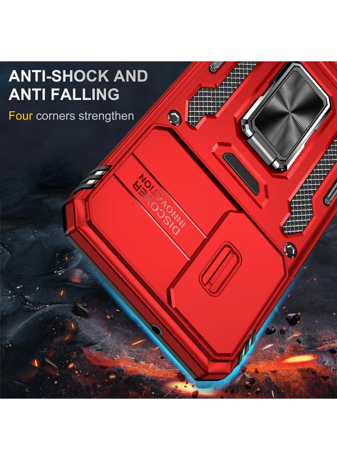 S-TOP Case For Samsung Galaxy S23 5G Armor PC + TPU Camera Shield Phone Case - Image 2