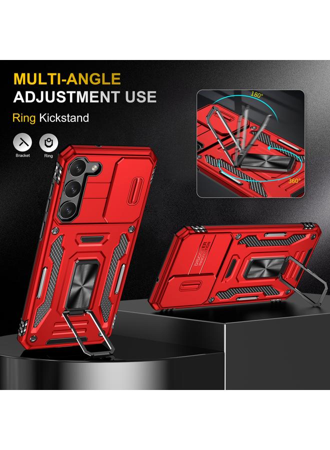 S-TOP Case For Samsung Galaxy S23 5G Armor PC + TPU Camera Shield Phone Case - Image 4