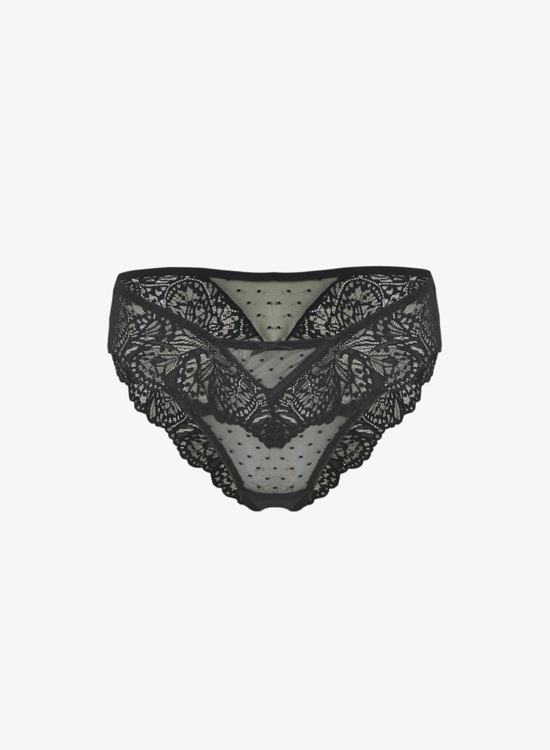 hunkemoller Lace High leg Posie Bikini Bottom - Image 1