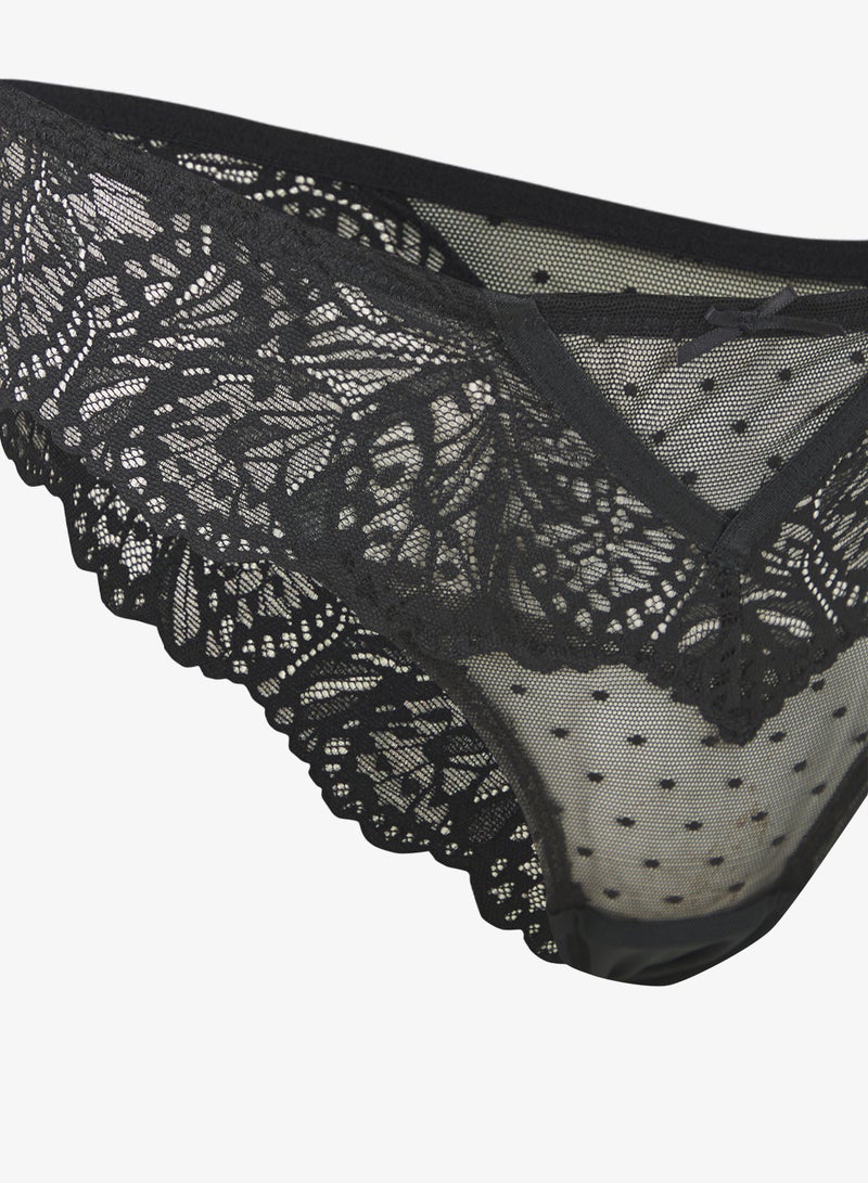 hunkemoller Lace High leg Posie Bikini Bottom - Image 3