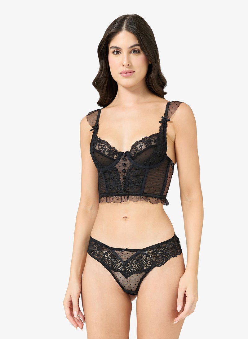 hunkemoller Lace High leg Posie Bikini Bottom - Image 4