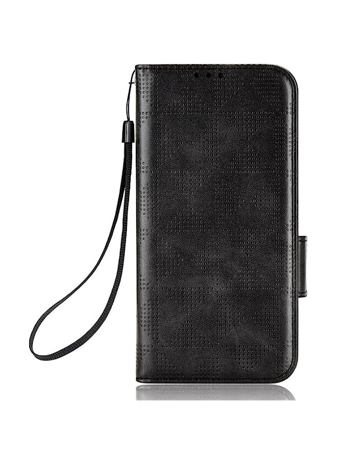 HuHa - HuHa Case Cover Compatible For Asus Zenfone 8 ZS590KS Symmetrical Triangle Leather Phone Case Black - Image 1