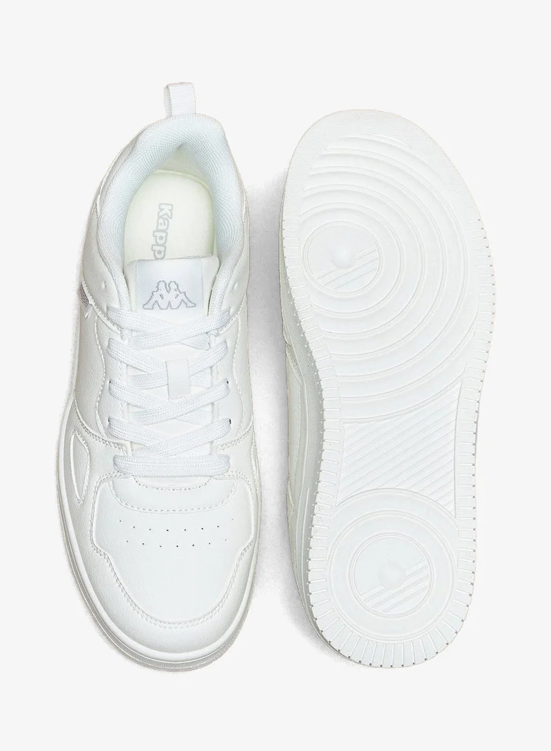 Kappa White Lace-Up Low-Ankle School Sneakers for Women | Best Price UAE