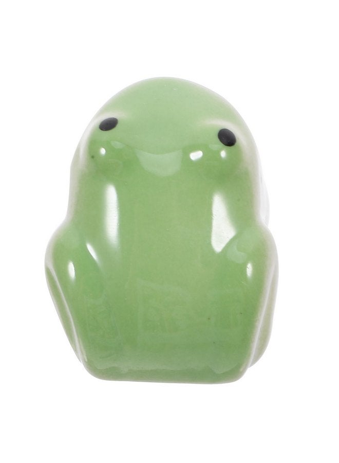 Toddmomy Aquarium Ceramic Floating Frog, Artificial Fish Tank Frog Porcelain Water Animal Figurines Realistic Underwater Frog Statue Garden Pond Ornaments - Image 1