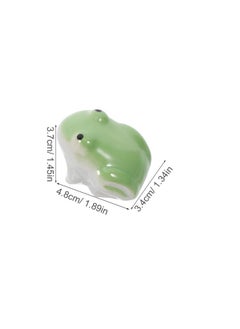 Toddmomy Toddmomy Aquarium Ceramic Floating Frog, Artificial Fish Tank Frog Porcelain Water Animal Figurines Realistic Underwater Frog Statue Garden Pond Ornaments  - Image 4