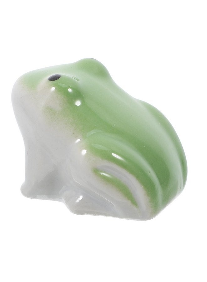 Toddmomy Aquarium Ceramic Floating Frog, Artificial Fish Tank Frog Porcelain Water Animal Figurines Realistic Underwater Frog Statue Garden Pond Ornaments - Image 3