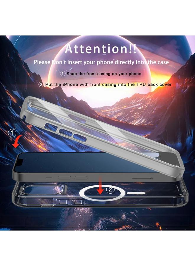 S-TOP Case For iPhone 13 Pro Max Colorful MagSafe Magnetic PC Hybrid TPU Phone Case - Image 3