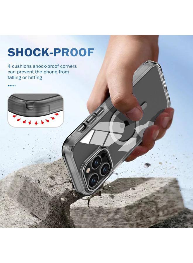 S-TOP Case For iPhone 13 Pro Max Colorful MagSafe Magnetic PC Hybrid TPU Phone Case - Image 5