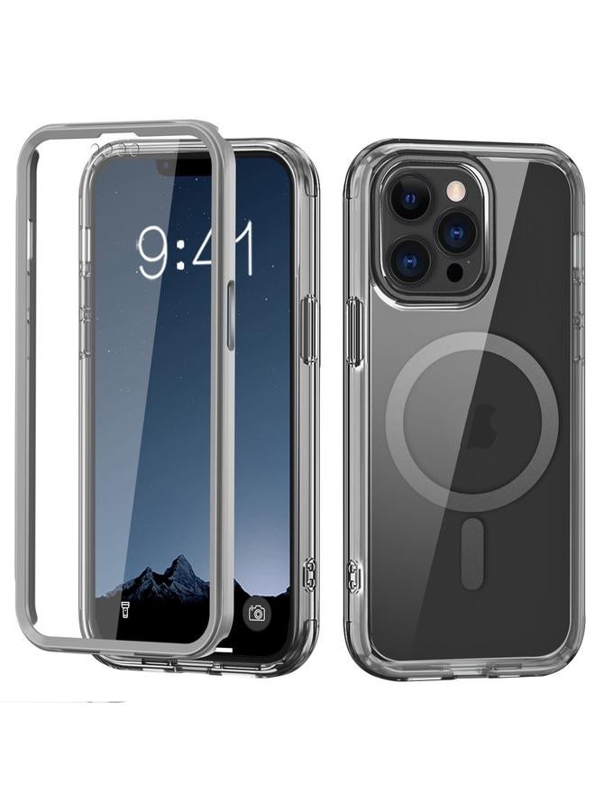 S-TOP Case For iPhone 13 Pro Max Colorful MagSafe Magnetic PC Hybrid TPU Phone Case - Image 1