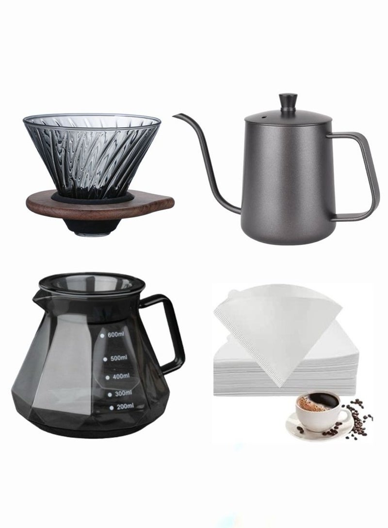 Coffee Drip Set V60  4 Piece Set  - Image 1