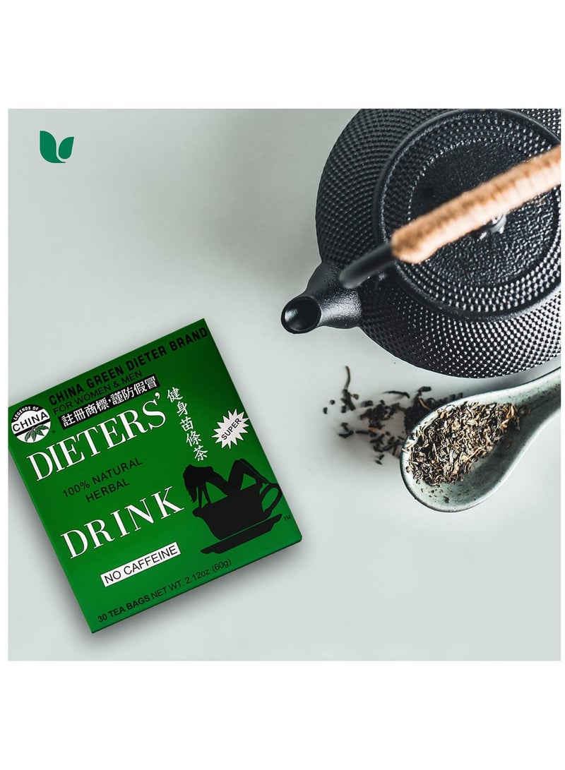 UNCLE LEE شاي دايتيرز الأخضر من عم لي - خالي من الكافيين، 2.12 أونصة، 30 حبة - Image 2