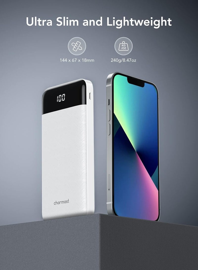 general Portable Charger with Built in Cables, Portable Charger with Cords Wires Slim 10000mAh Travel Battery Pack 6 Outputs 3 Inputs 3A Fast Charging Power Bank for Samsung Google Pixel LG Moto iPhone iPad - Image 5