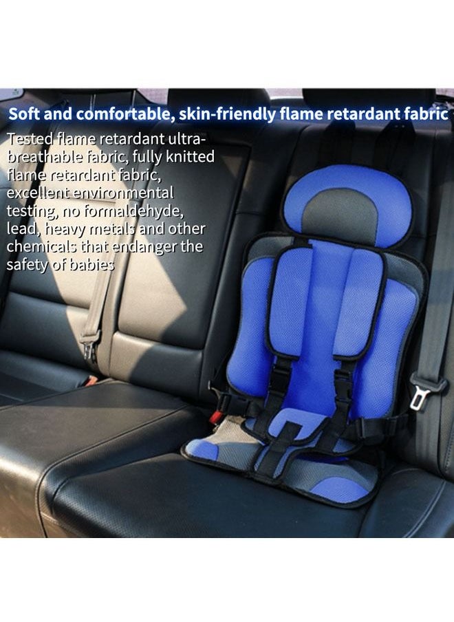 hibobi - Baby Car Seat for Newborn from 9 Months to 12 Years With Forward Facing Positions Portable Safety Seat Strap (Deep Blue) - Image 1