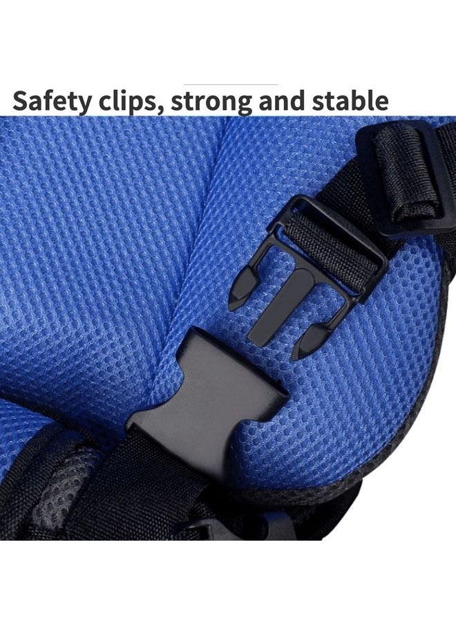hibobi - Baby Car Seat for Newborn from 9 Months to 12 Years With Forward Facing Positions Portable Safety Seat Strap (Deep Blue) - Image 1
