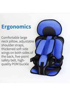hibobi Baby Car Seat for Newborn from 9 Months to 12 Years With Forward Facing Positions Portable Safety Seat Strap (Deep Blue)  - Image 2