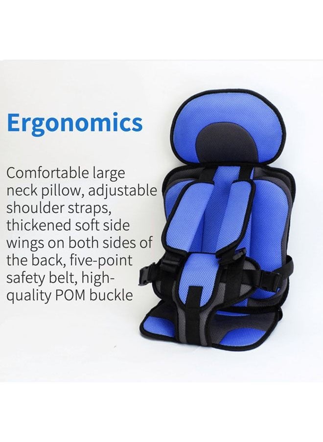 hibobi - Baby Car Seat for Newborn from 9 Months to 12 Years With Forward Facing Positions Portable Safety Seat Strap (Deep Blue) - Image 1
